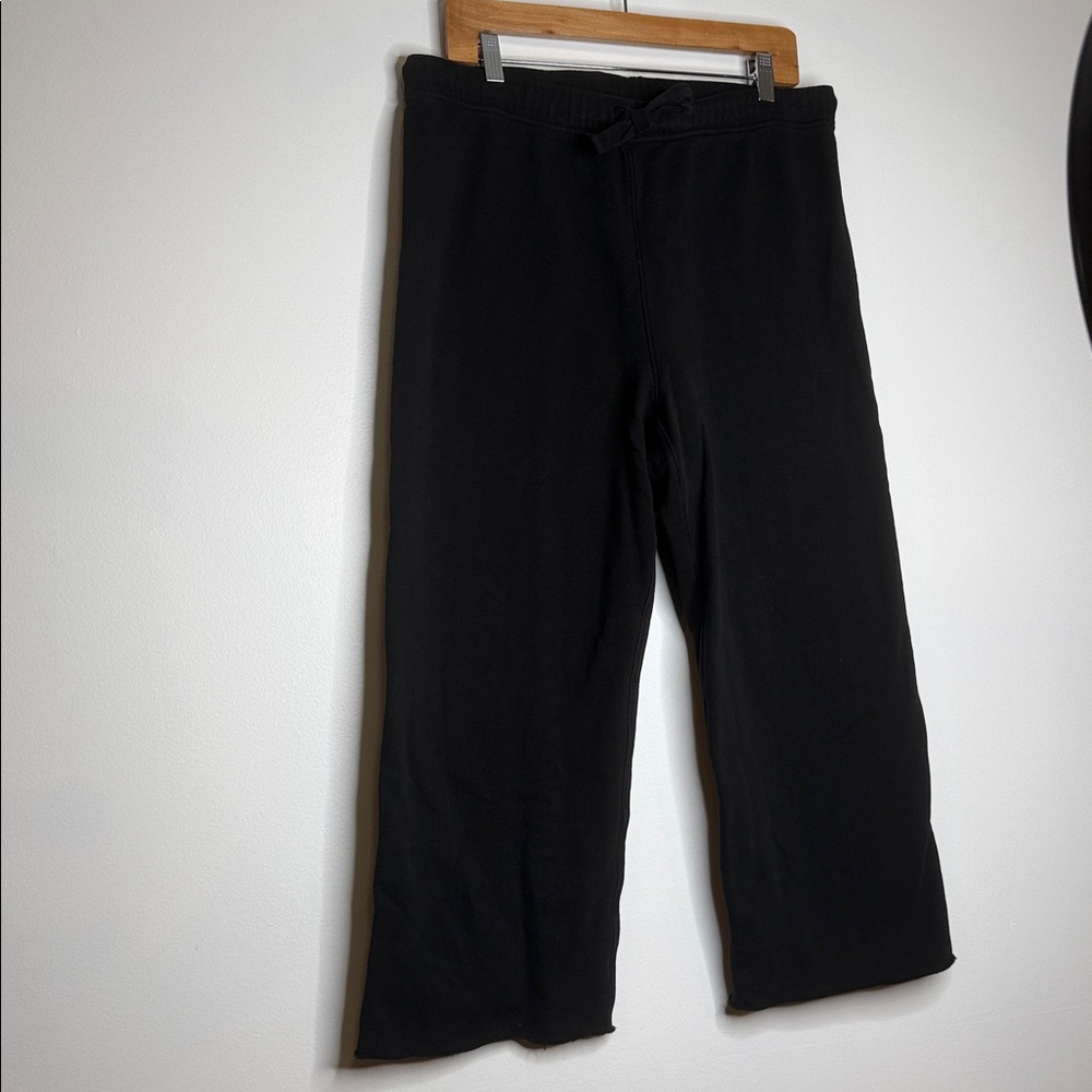 Frank & Eileen Catherine Favorite Sweatpant 24” black crops size large - Picture 3 of 11